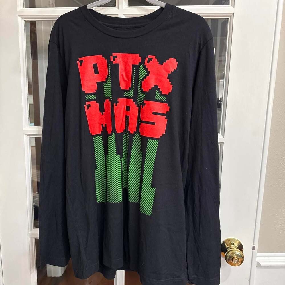 Pentatonix PTX Mas Long Sleeve Graphic T-Shirt Black Size L